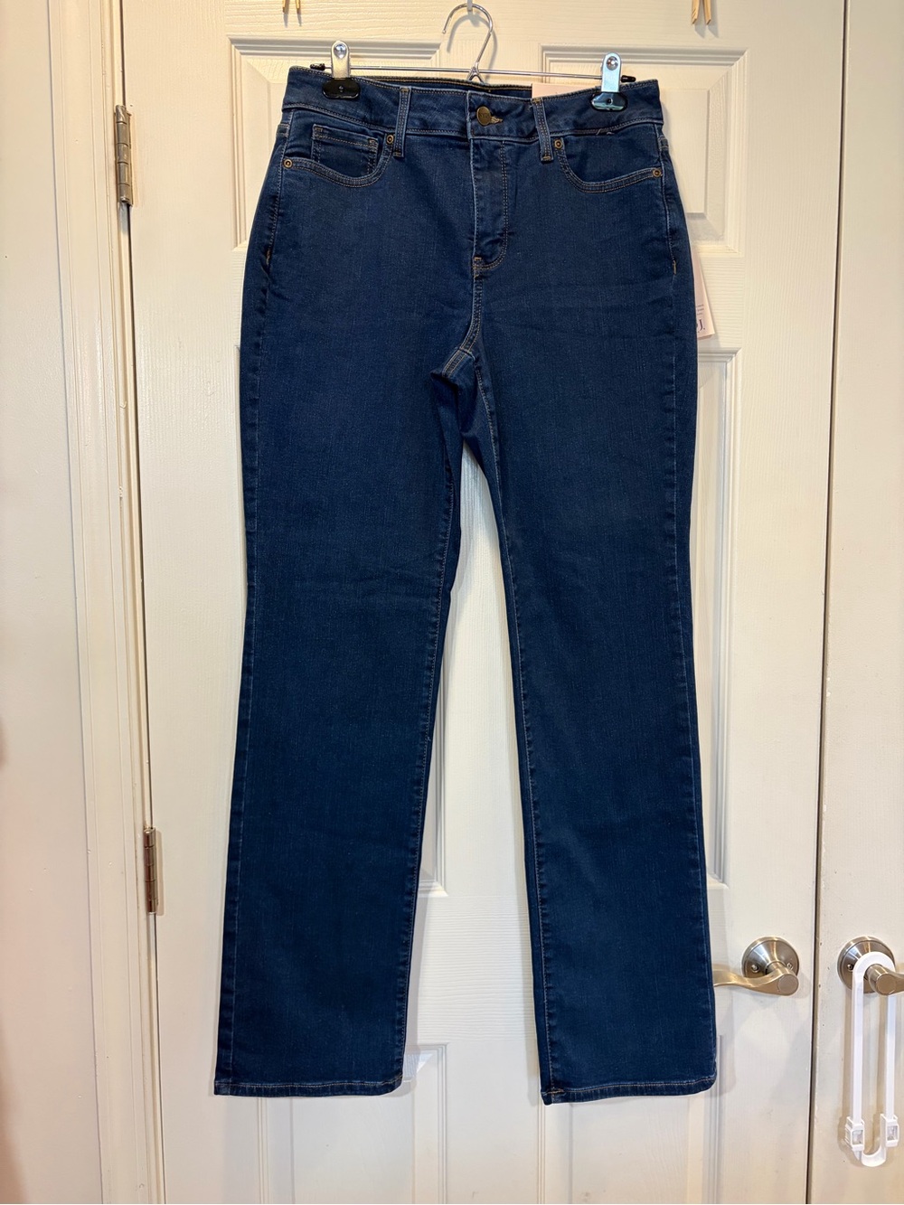 NYDJ Marilyn Straight Quinn Straight Leg Jeans Denim Size 10 NEW!